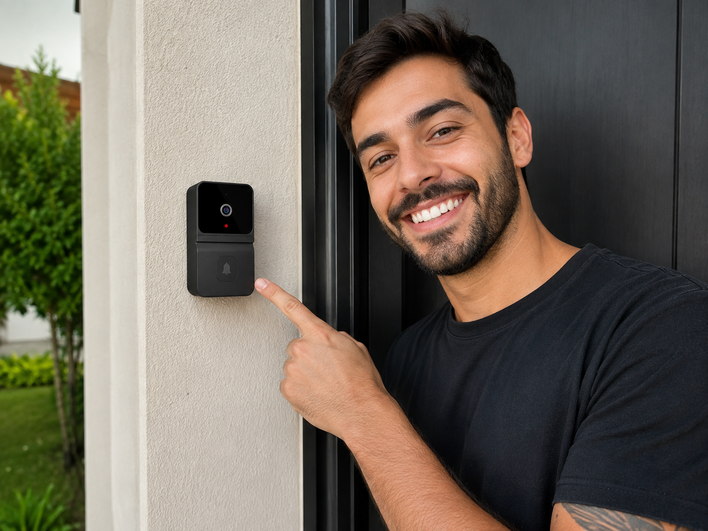 Campainha de Vídeo Inteligente Wi-Fi com Visão Noturna