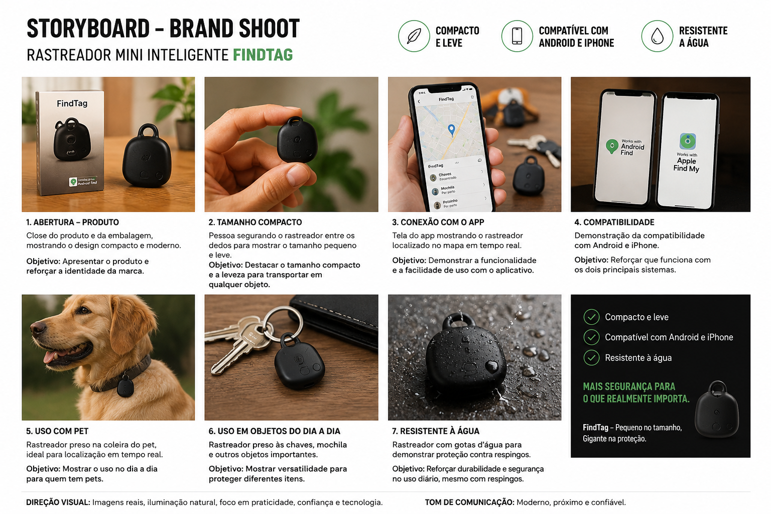 Rastreador Inteligente Mini à Prova d'Água — detalhes e benefícios (imagem 1)