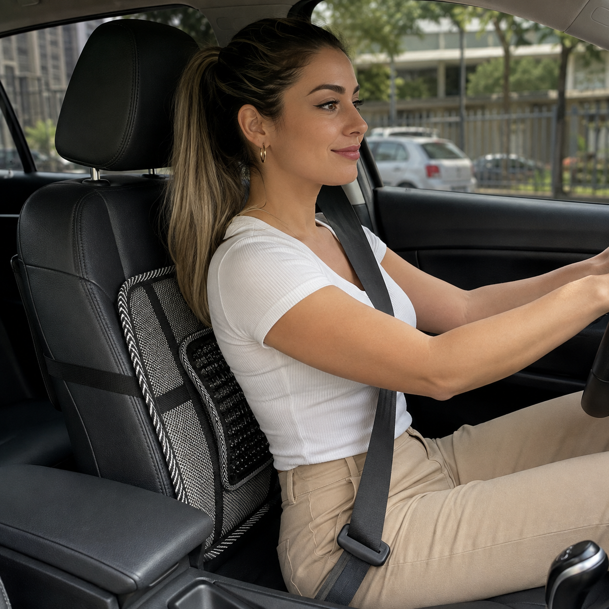 Suporte Encosto Lombar Ergonômico para Carro