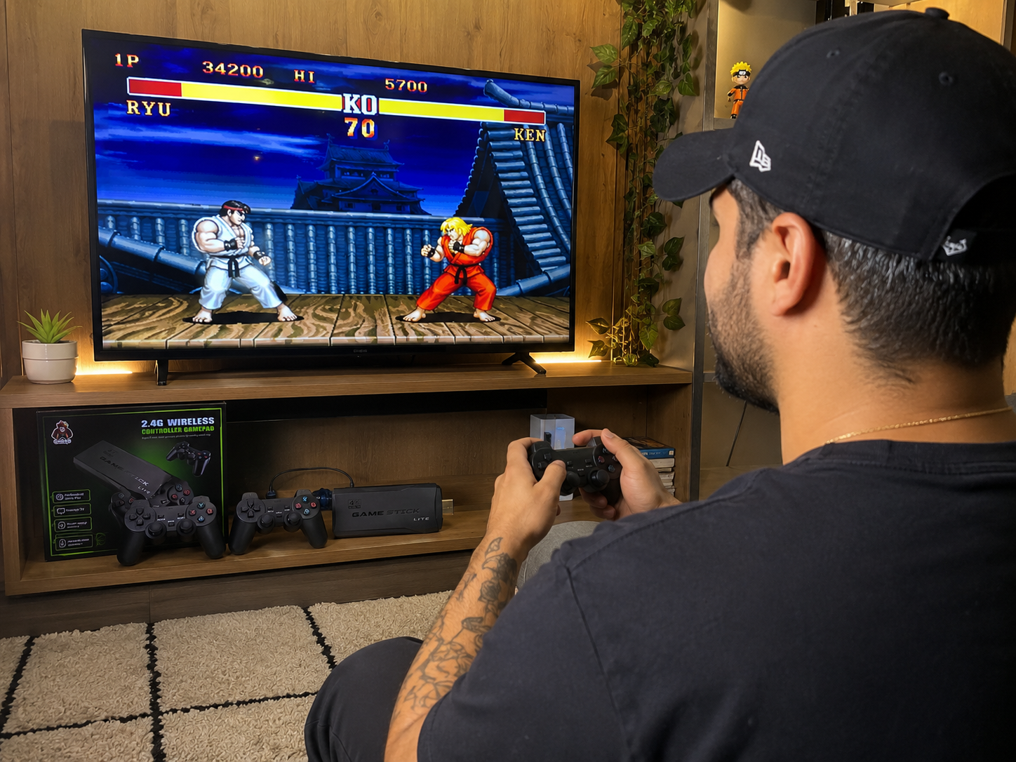 Game Stick 4K Retrô — 10.000 Jogos