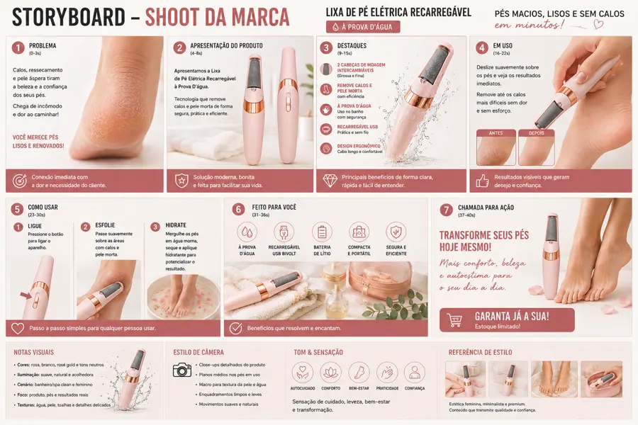 Lixa de Pé Elétrica Recarregável à Prova d'Água — detalhes e benefícios (imagem 1)